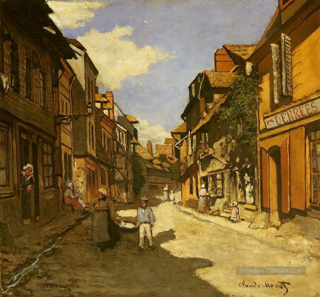 Le Rue de La Bavolle à Honfleur II Claude Monet Peintures à l'huile
